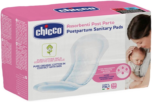 CHICCO ASSORBENTI POSTPARTO BIO COTONE 10 PEZZI - Oltrefarma
