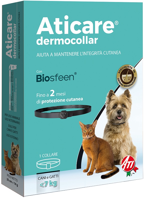 ATICARE DERMOCOLLAR CANI PICCOLI E GATTI CON PESO INFERIORE A 7 KG - Oltrefarma