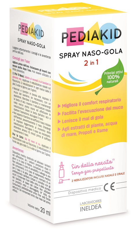 PEDIAKID SPRAY NASO GOLA 20 ML - Oltrefarma