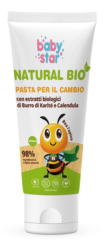 BABYSTAR PASTA CAMBIO PROTETTIVA NATURAL BIO 100 ML - Antica Farmacia Ferrari