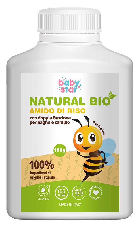 BABYSTAR AMIDO DI RISO NATURAL BIO 180 G - Antica Farmacia Ferrari