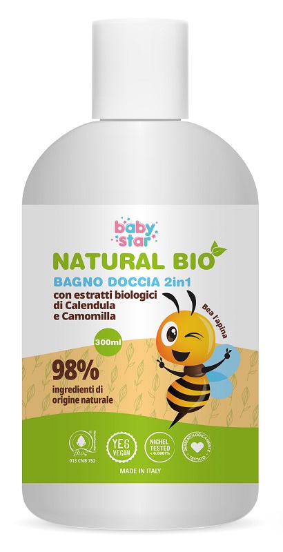 BABYSTAR BAGNODOCCIA 2IN1 NATURAL BIO - Oltrefarma
