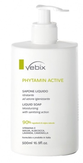 VEBIX PHYTAMIN ACTIVE SAPONE LIQUIDO IDRATANTE 500 ML - Oltrefarma
