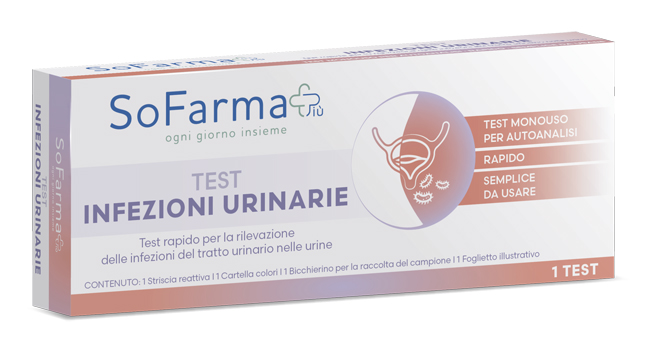 TEST AUTODIAGNOSTICO RAPIDO INFEZIONI URINARIE SOFARMAPIU' - Oltrefarma
