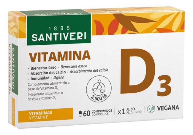 VITAMINA D3 2000UI VEGETALE 60 COMPRESSE - Antica Farmacia Ferrari