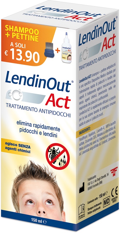 LENDINOUT ACT ANTIPIDOCCHI 150 ML - Antica Farmacia Ferrari