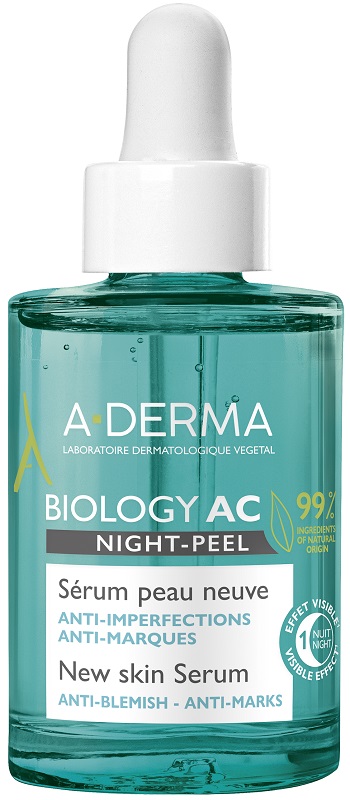 ADERMA BIOLOGY AC SIERO NIGHT PEEL 30 ML - Oltrefarma