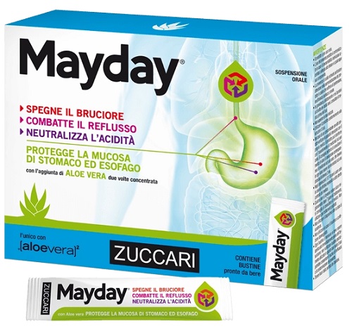 MAYDAY SOSPENSIONE PER USO ORALE ALLA MENTA 12 BUSTINE 10 ML - Antica Farmacia Ferrari