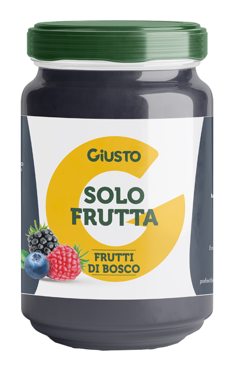 GIUSTO SOLO FRUTTA CONFETTURA FRUTTI DI BOSCO 220 G - Oltrefarma