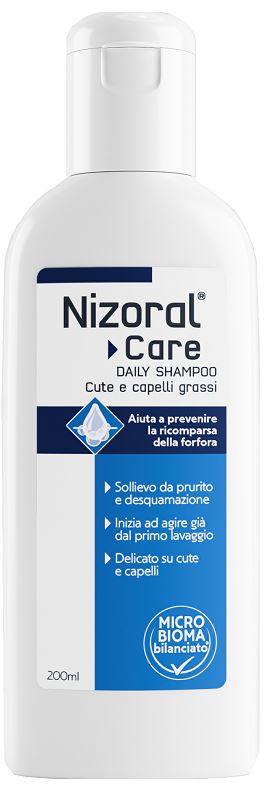 NIZORAL CARE DAILY SHAMPOO CUTE & CAPELLI GRASSI 200 ML - Antica Farmacia Ferrari
