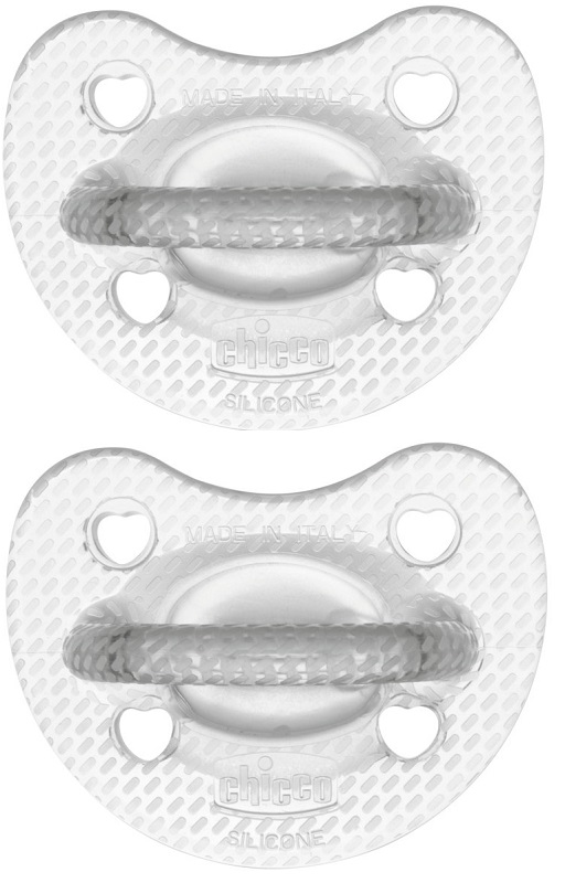 CHICCO GOMMOTTO SILICONE CRYSTAL 2-6 MESI 2 PEZZI - Antica Farmacia Ferrari
