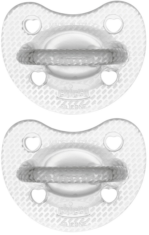 CHICCO GOMMOTTO SILICONE CRYSTAL 6-16 MESI 2 PEZZI - Oltrefarma