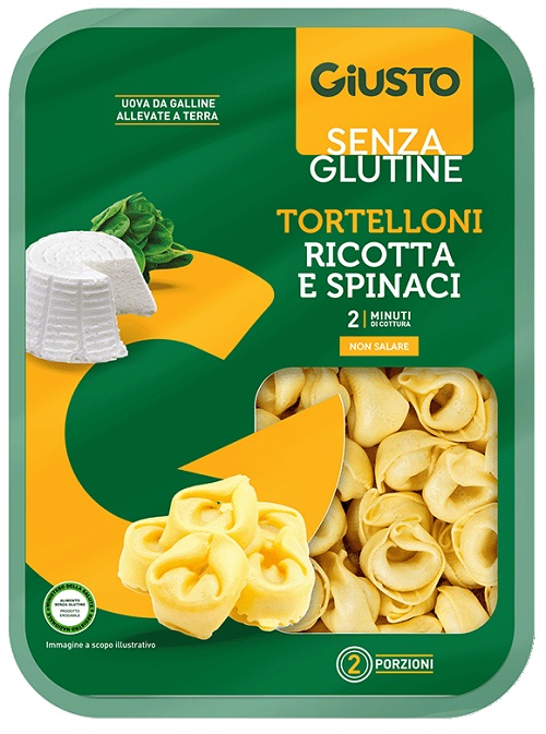 GIUSTO SENZA GLUTINE TORTELLONI RICOTTA E SPINACI 250 G - Oltrefarma