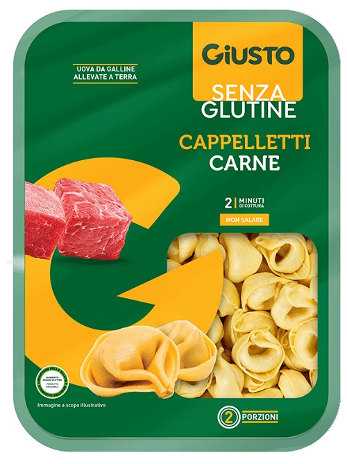 GIUSTO SENZA GLUTINE CAPPELLETTI DI CARNE 250 G - Oltrefarma