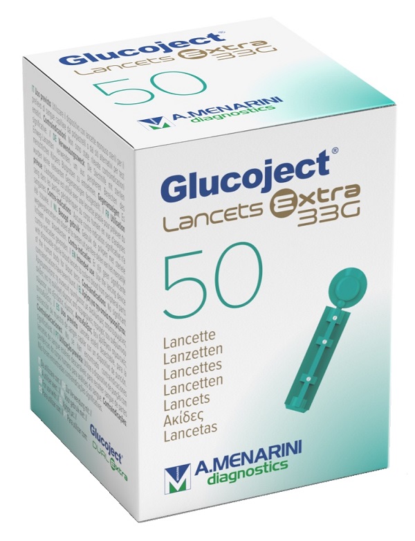 LANCETTA PUNGIDITO GLUCOJECT EXTRA GAUGE 33 50 PEZZI - Oltrefarma
