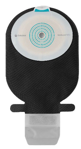 SACCA ILEOSTOMIA SENSURA MIO PIANO RIVESTIMENTO NERO APERTURA ISPEZIONABILE MIDI W/W FORO RITAGLIABILE 10-45 30 PEZZI - Antica Farmacia Ferrari