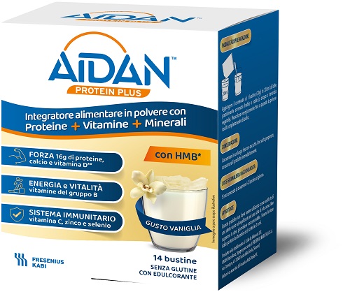 AIDAN PROTEIN PLUS VANIGLIA 14 BUSTINE - Oltrefarma