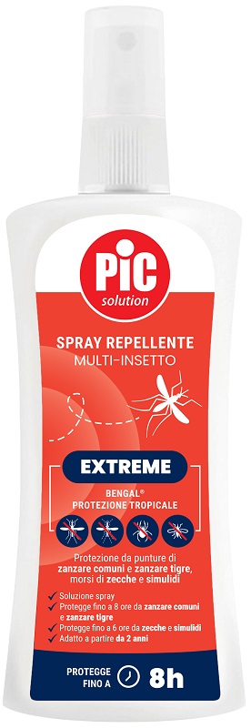 PIC SOLUTION BENGAL EXTREME PROTEZIONE TROPICALE SPRAY REPELLENTE MULTI INSETTO 100 ML - Oltrefarma