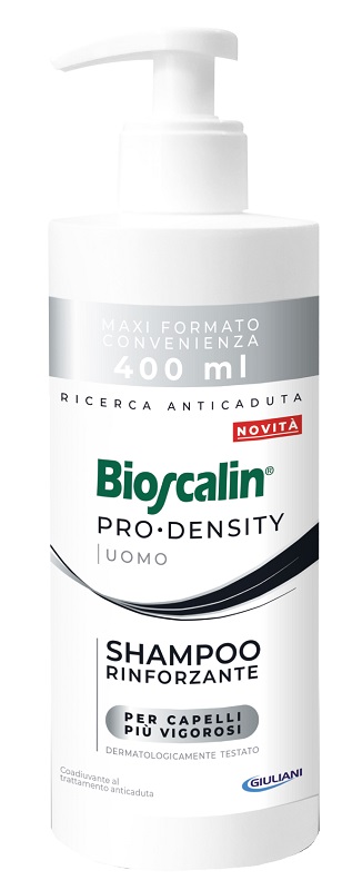 BIOSCALIN PRO DENSITY UOMO SHAMPOO RINFORZANTE 400 ML - Antica Farmacia Ferrari