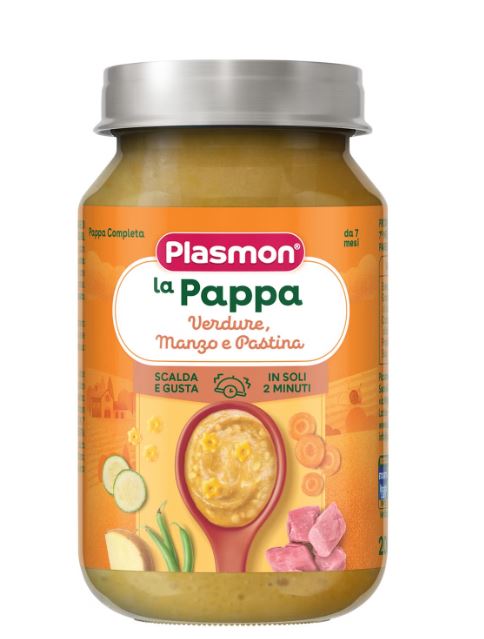 PLASMON LA PAPPA VERDURE MANZO E PASTINA 200 G - Oltrefarma