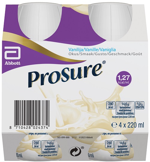 PROSURE VANILLA 4 BOTTIGLIE DA 220 ML - Oltrefarma