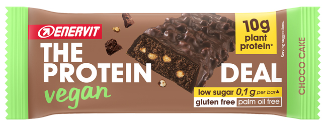 ENERVIT PROTEIN DEAL CHOCO CAKE VEGAN 40 G - Antica Farmacia Ferrari