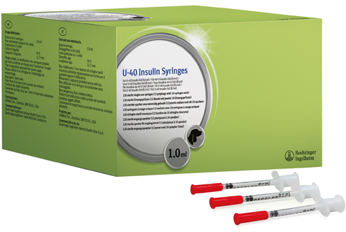 SIRINGA INSULINA U-40 USO VETERINARIO 1 ML 12 BUSTE DA 10 SIRINGHE - Oltrefarma