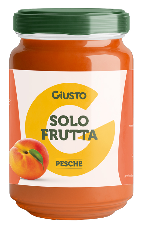 GIUSTO SOLO FRUTTA CONFETTURA PESCHE 220 G - Oltrefarma