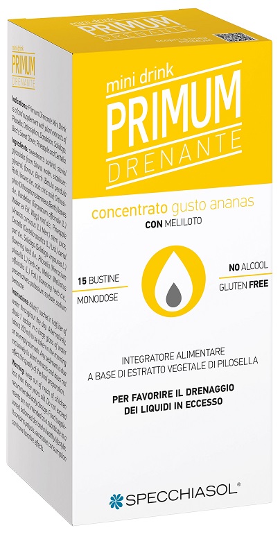 PRIMUM DRENANTE MINI DRINK ANANAS 15 BUSTINE - Antica Farmacia Ferrari