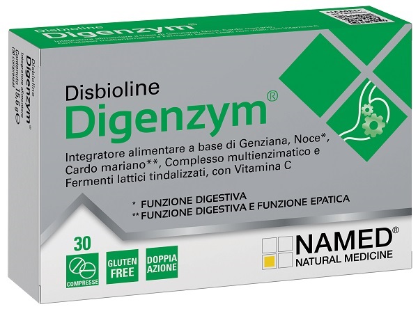 DISBIOLINE DIGENZYM AB 30 COMPRESSE - Antica Farmacia Ferrari