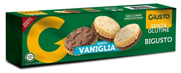 GIUSTO SENZA GLUTINE BIGUSTO VANIGLIA 120 G - Oltrefarma