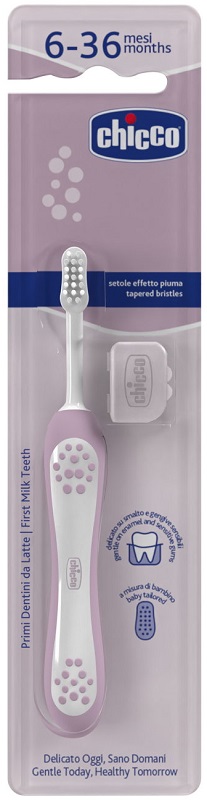 CHICCO SPAZZOLINO 6 MESI+ ROSA - Antica Farmacia Ferrari