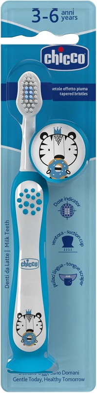 CHICCO SPAZZOLINO 3-6 YEARS AZZURRO - Antica Farmacia Ferrari