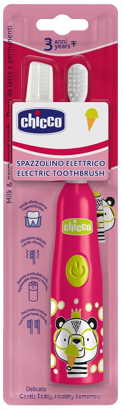 CHICCO SPAZZOLINO ELETTRICO PANDA ROSA - Oltrefarma