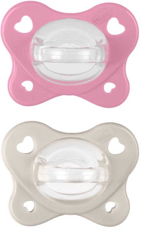 CHICCO DUAL SOFT SUCCHIETTO ROSA 6-16 MESI 2 PEZZI - Antica Farmacia Ferrari