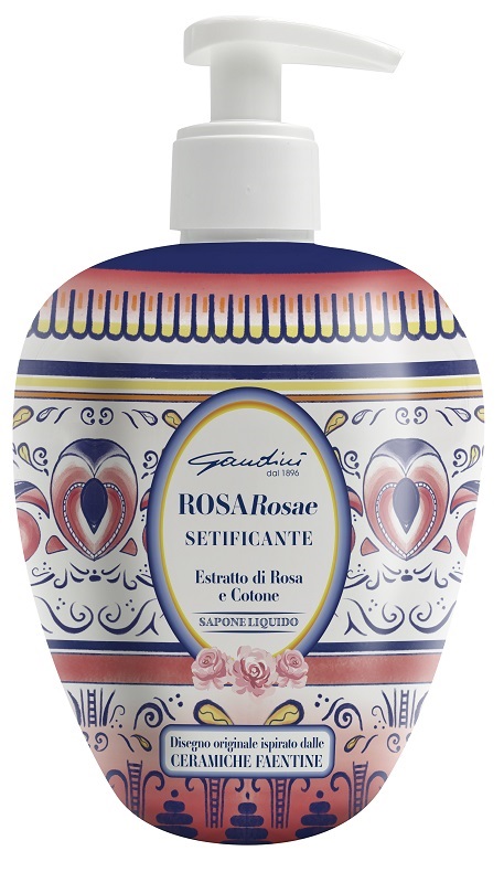 GANDINI SAPONE LIQUIDO FAENZA ROSA 500 ML - Antica Farmacia Ferrari