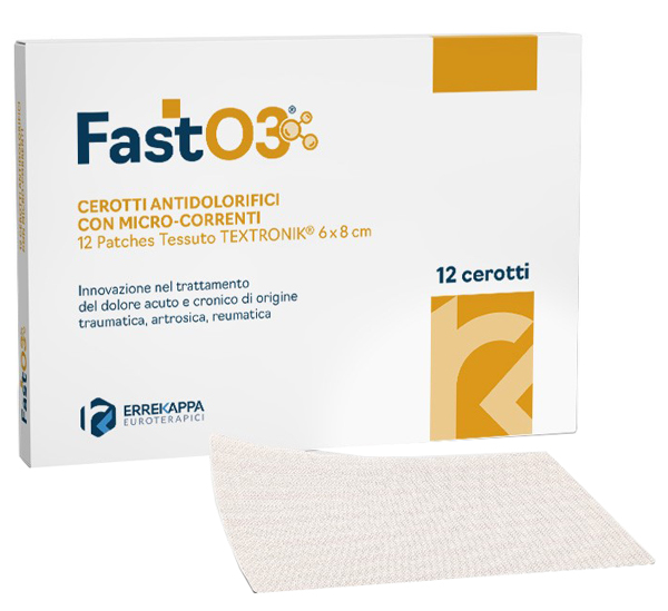 CEROTTI ANTIDOLORIFICI FASTO3 6X8CM 12 PEZZI - Oltrefarma