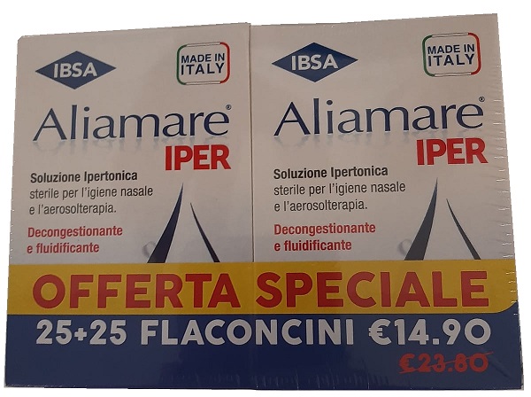ALIAMARE IPER 25 + 25 FLACONCINI 5 ML BIPACCO - Oltrefarma