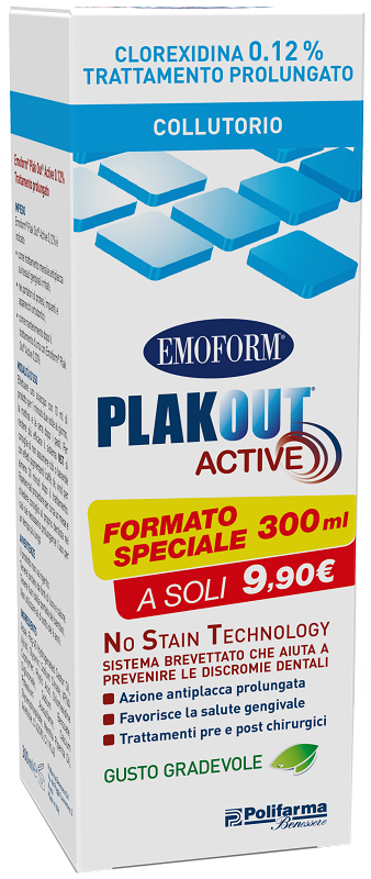 EMOFORM PLAK OUT 0,12% 300 ML - Antica Farmacia Ferrari