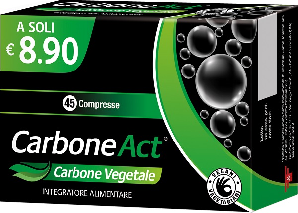 CARBONE ACT 45 COMPRESSE - Oltrefarma