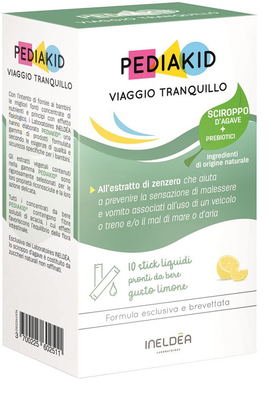 PEDIAKID VIAGGIO TRANQUILLO 10 STICK - Oltrefarma