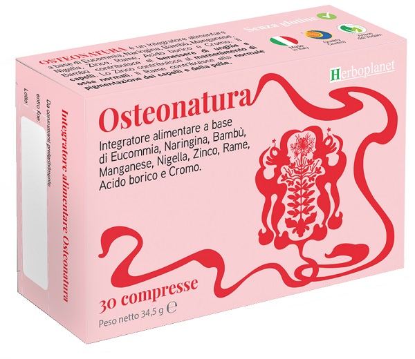 OSTEONATURA 30 COMPRESSE SENZA GLUTINE - Antica Farmacia Ferrari