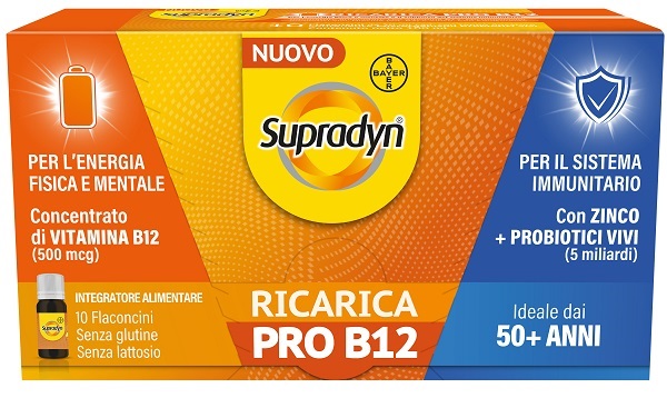 SUPRADYN RICARICA PRO B12 10 FLACONCINI - Antica Farmacia Ferrari