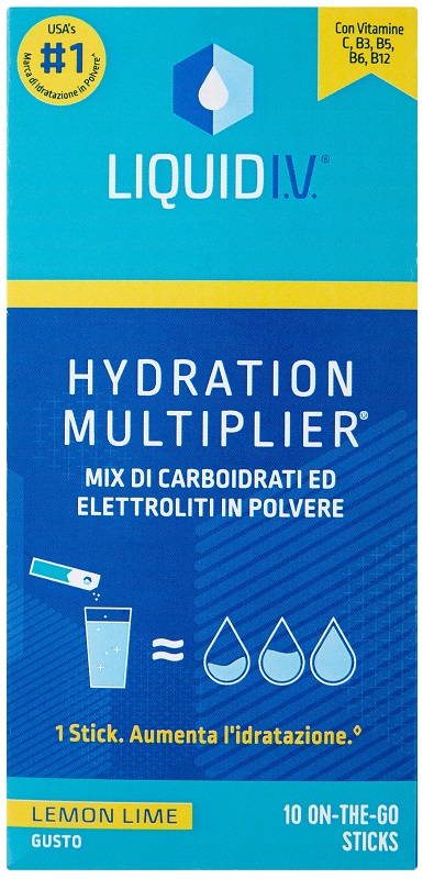 LIQUID IV HYDRATION MULTIPLIER LEMON LIME 10 STICK - Oltrefarma