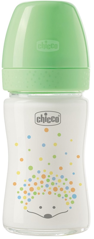 CHICCO BIBERON PERFECT GLASS UNISEX SILICONE DA 150 ML - Antica Farmacia Ferrari