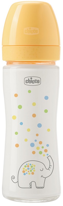 CHICCO BIBERON PERFECT GLASS UNISEX SILICONE DA 240 ML - Antica Farmacia Ferrari