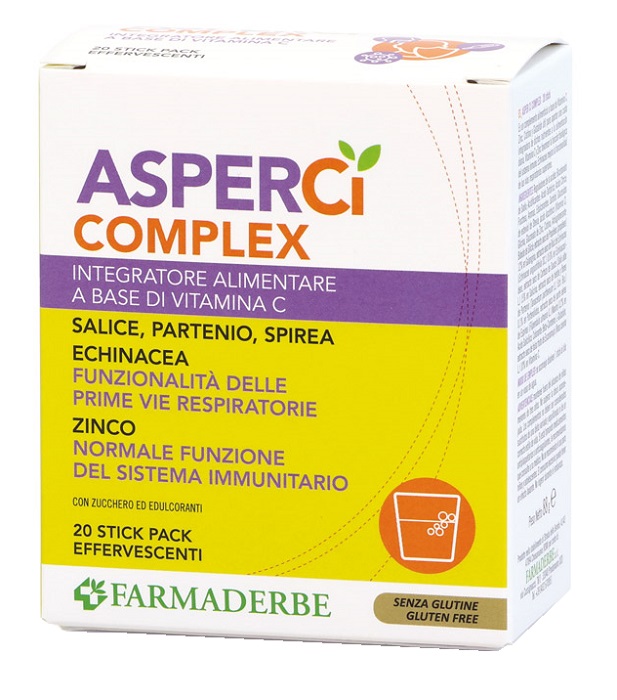 ASPER CI COMPLEX 20 STICK PACK EFFERVESCENTI 4,4 G - Oltrefarma