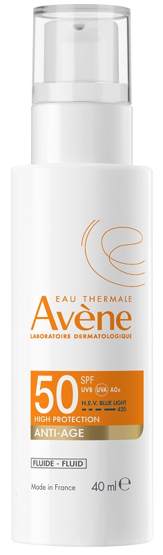 EAU THERMALE AVENE SOLARE FLUIDO ANTI-ETA' SPF 50 40 ML - Antica Farmacia Ferrari