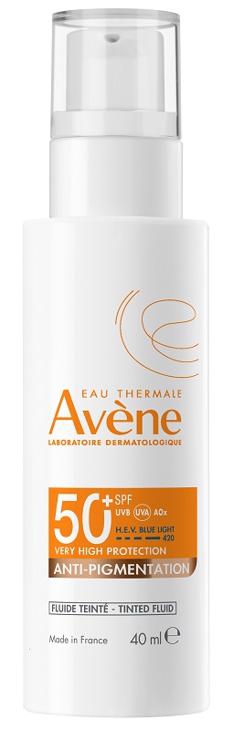 EAU THERMALE AVENE SOLARE FLUIDO COL ANTIMACCHIE SPF 50+ 40 ML - Antica Farmacia Ferrari