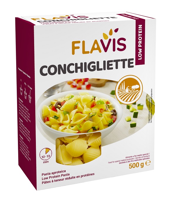 FLAVIS CONCHIGLIETTE APROTEICHE 500 G - Antica Farmacia Ferrari